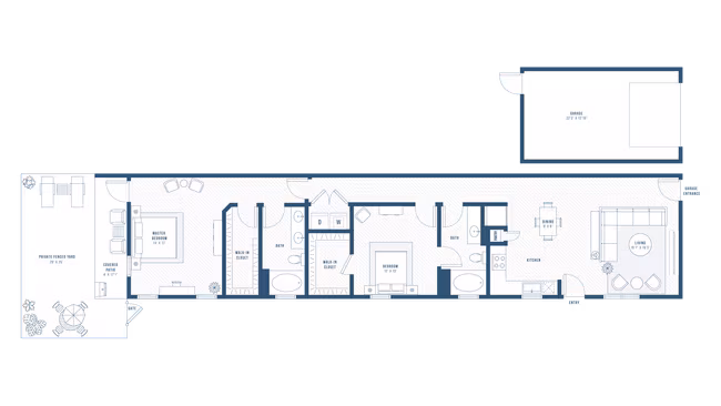 Unit Imperial-826 Saffira-822 floor plan