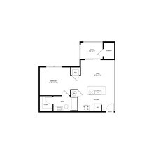 1 Bed • 1 Bath 3105 floor plan