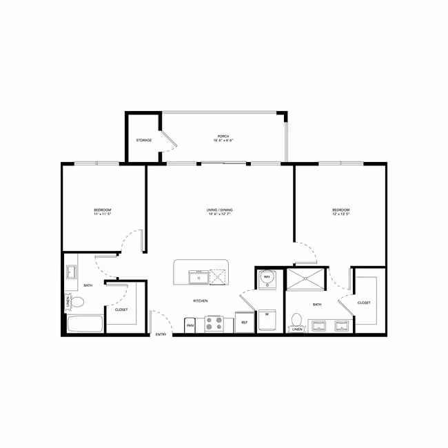 Unit 1119 1119 floor plan