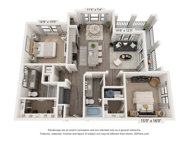 Unit 1112 1112 floor plan