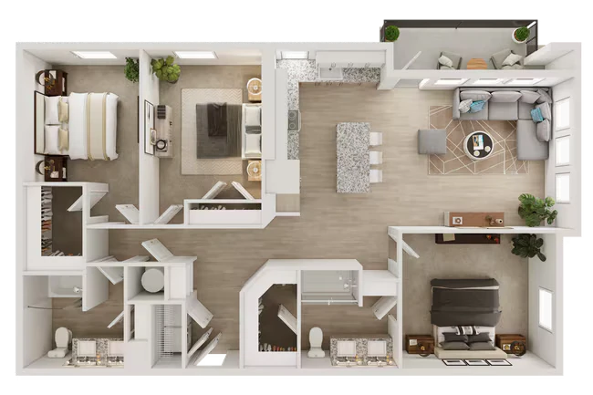 C1 4-4301 floor plan