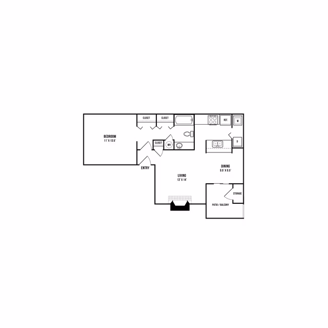 Unit 1001 1409 floor plan