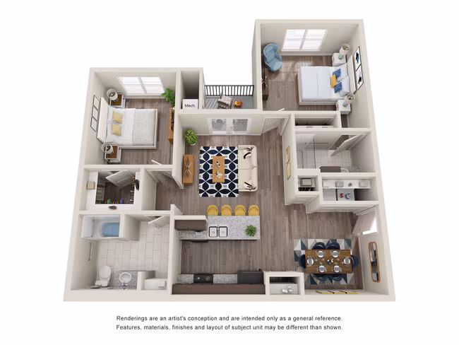 Unit 2309 7303 floor plan