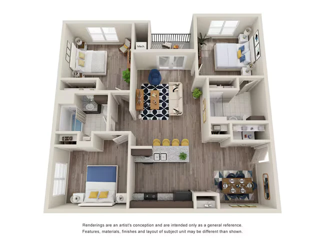 C1 1307 floor plan
