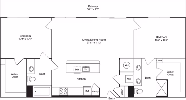 Unit 1-410 1-498 floor plan