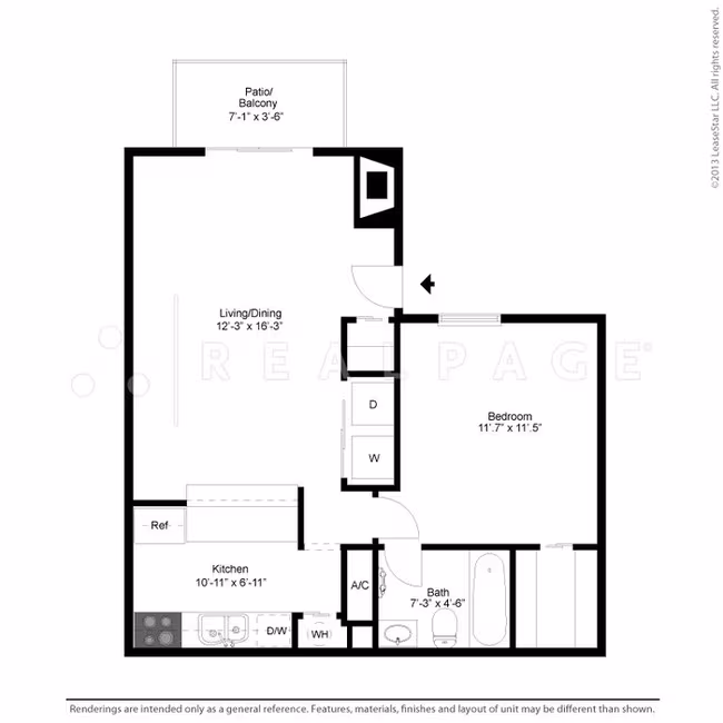 1x1 5104 floor plan