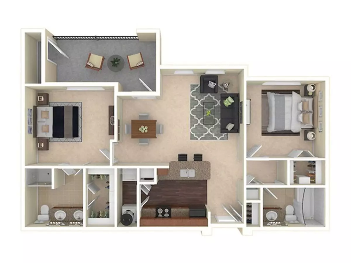 B2 - Viceroy 1324 floor plan