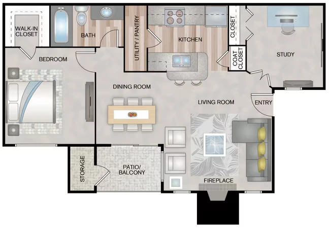 Degas 1123 floor plan