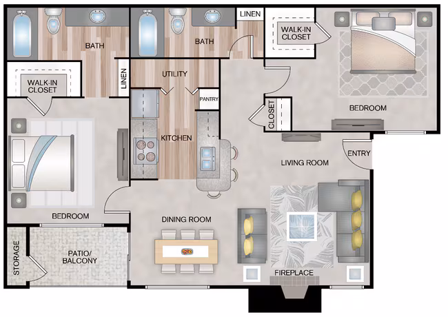 Unit 1737 1737 floor plan