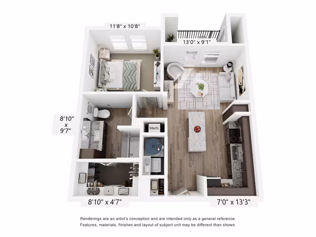A1 2207 floor plan