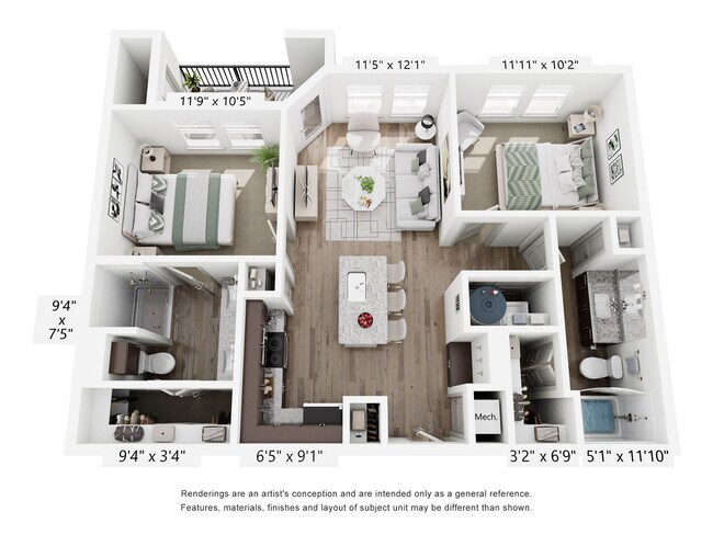 B1 1406 floor plan