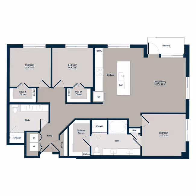 Unit Emory-159 Emory-159 floor plan