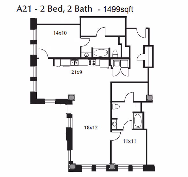 Unit 1102 1102 floor plan