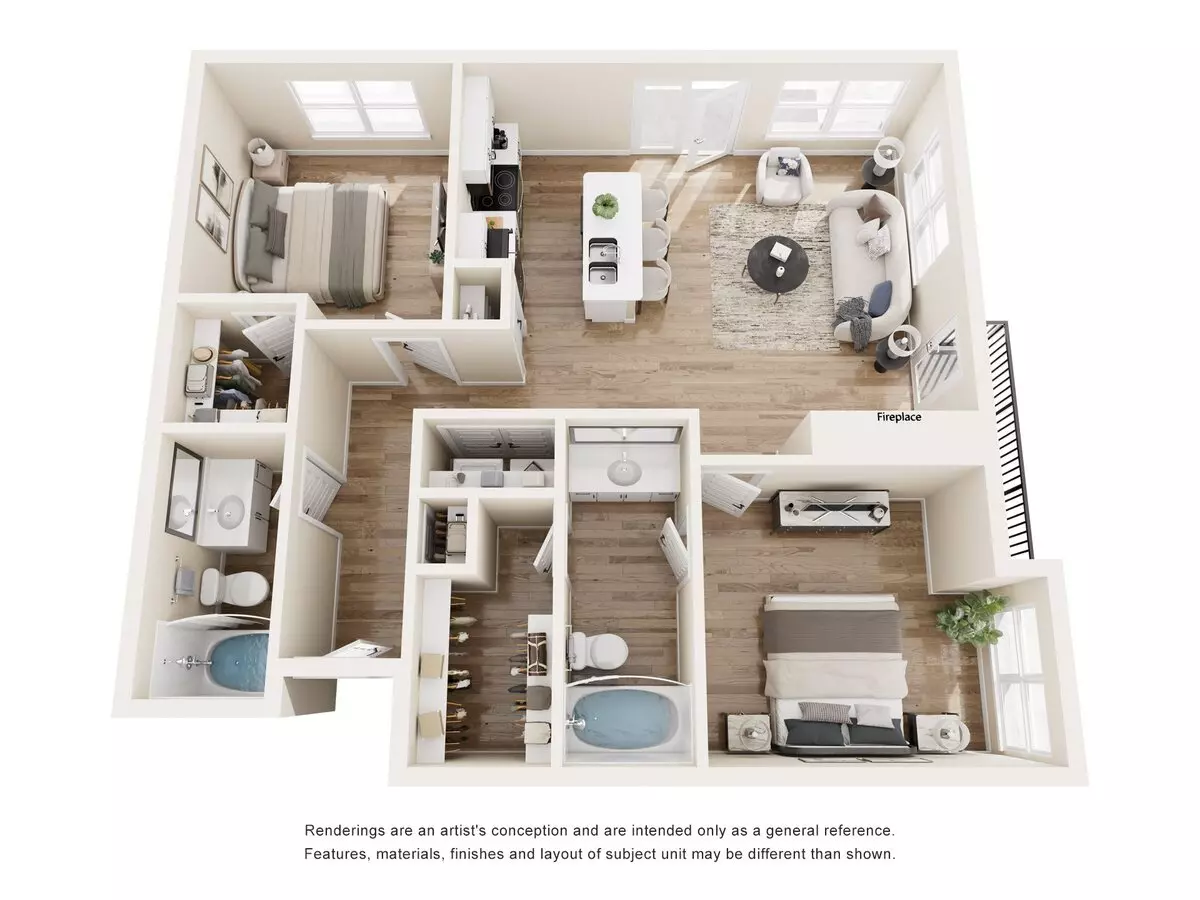 Unit 1200 1200 floor plan