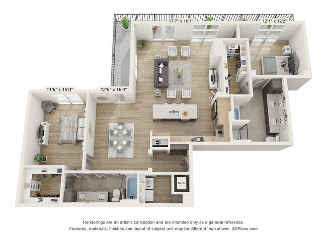 PH3 743 floor plan