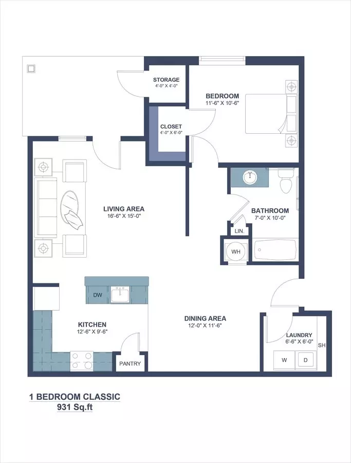 1A 1305 floor plan