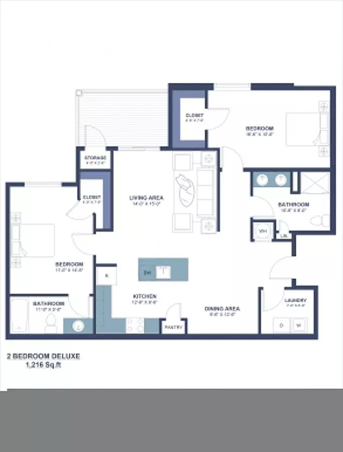 2B 3308 floor plan