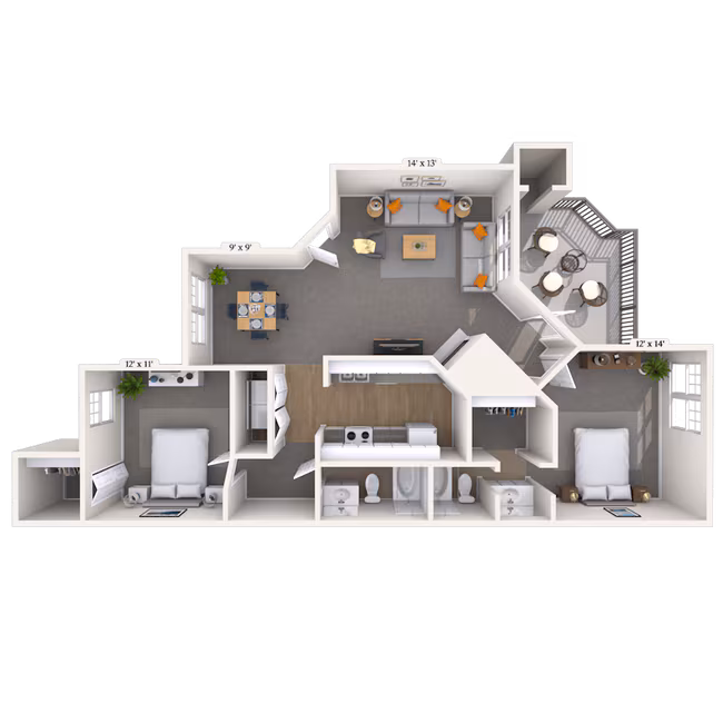 Unit 02210 02158 floor plan