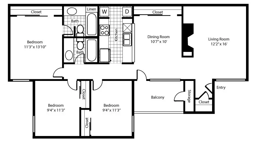 The Vail 2001 floor plan