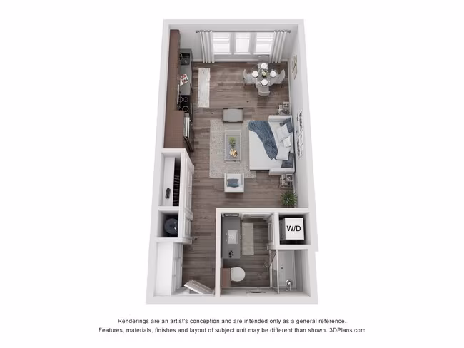 Studio • 1 Bath 330 floor plan