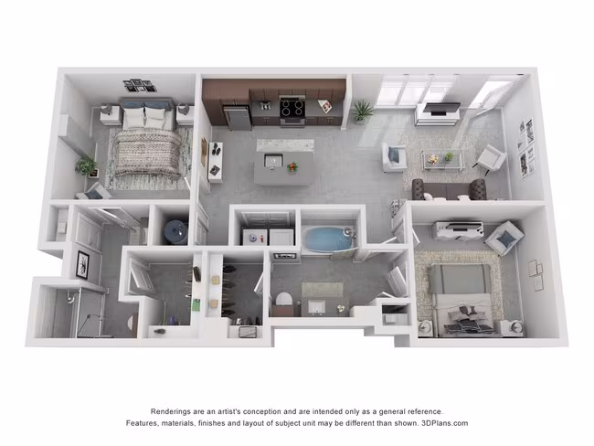 2 Beds • 2 Bath 149 floor plan