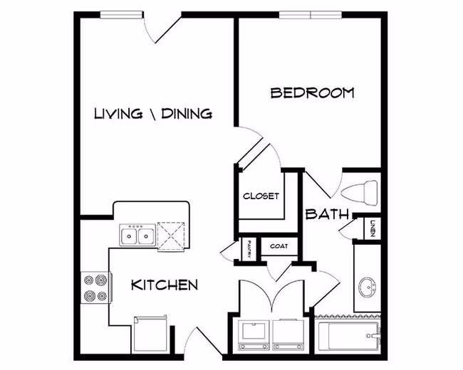 Unit 418 242 floor plan