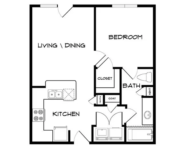 Unit 225 201 floor plan