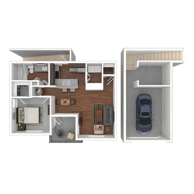 1B 0435 floor plan
