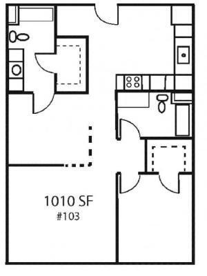 Unit 0103 0104 floor plan