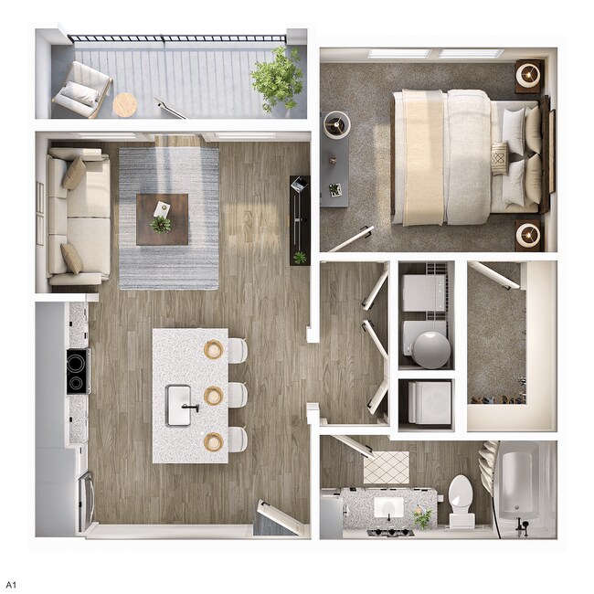A1 floor plan