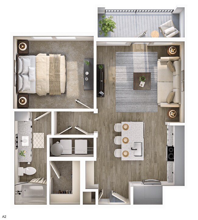 A2 floor plan