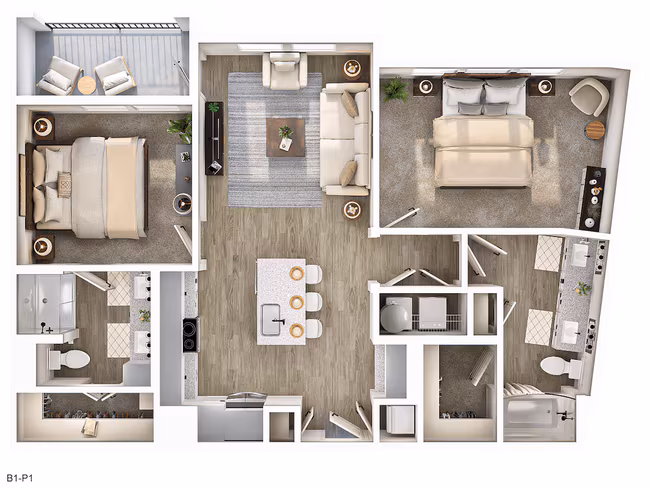 B1P1 floor plan