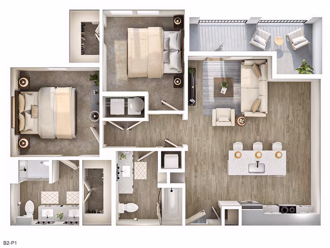 B2P1 floor plan