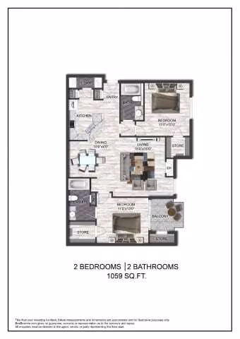 Unit 1334 1334 floor plan