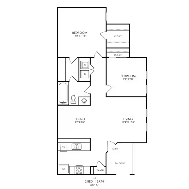 Unit 2301 2307 floor plan