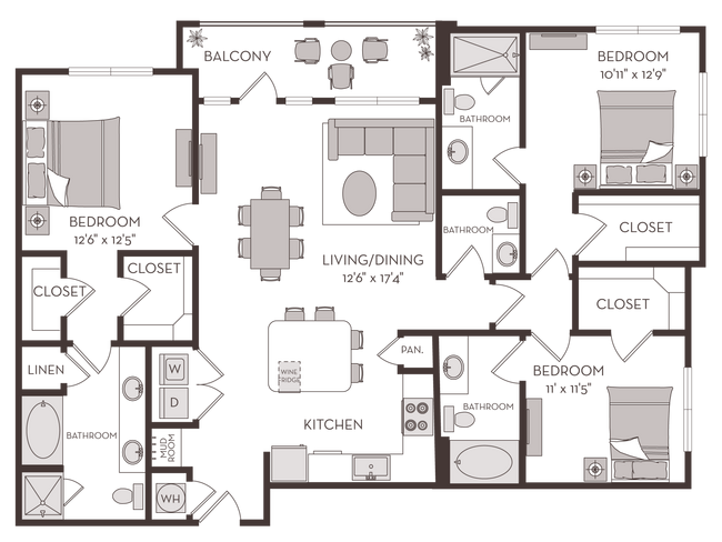 Unit 2300 2300 floor plan