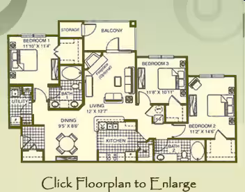 Unit 1122 1132 floor plan