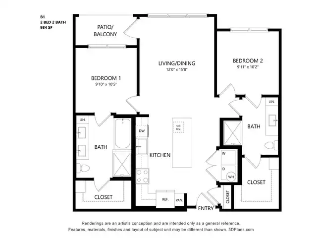 B1 2415 floor plan