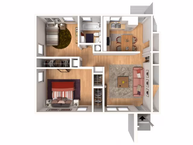 Unit 1112DC 1047A floor plan
