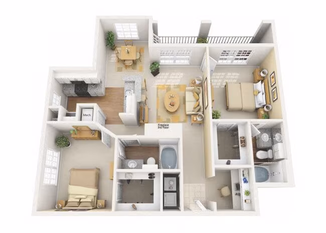 Unit 1331 1331 floor plan
