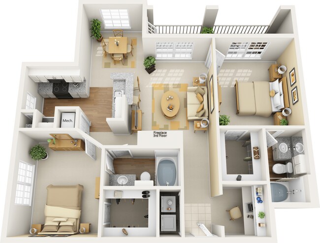 B1 1833 floor plan