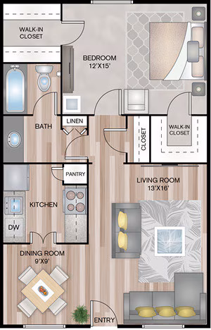Unit 211 277 floor plan