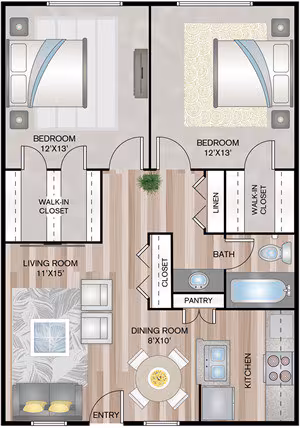 Unit 282 252 floor plan