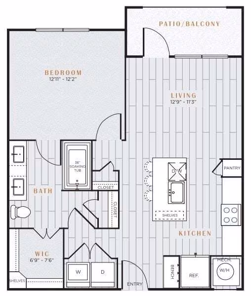 Unit 6111 6111 floor plan