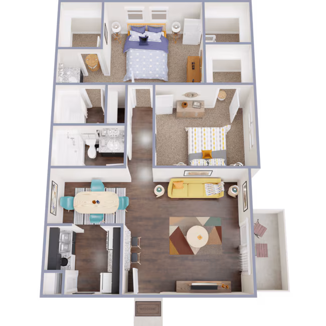 2/2 138 floor plan