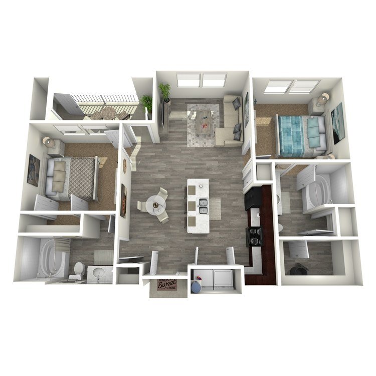 2 Bedroom 3218 floor plan