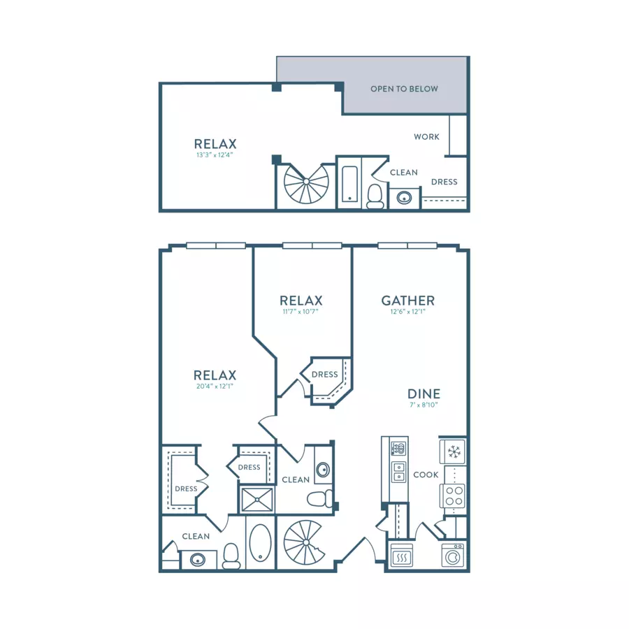 C2LR - Loft 414 floor plan