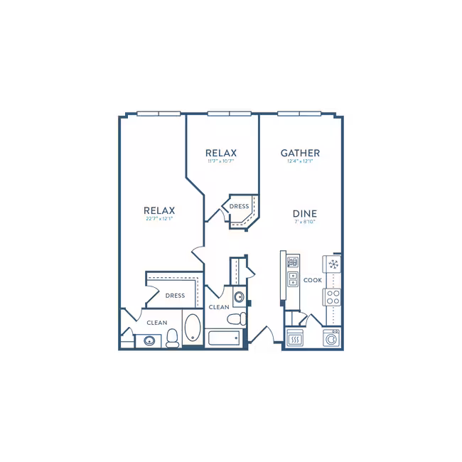 Unit 338 208 floor plan