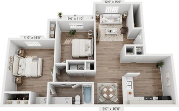 Traditional 705 floor plan