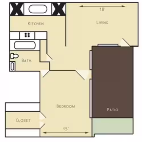 Unit 104D 104D floor plan